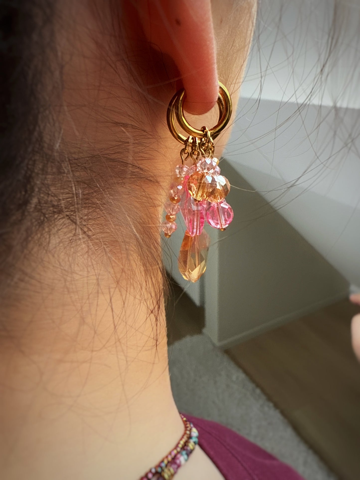 Boucles Blush Coralia ✨