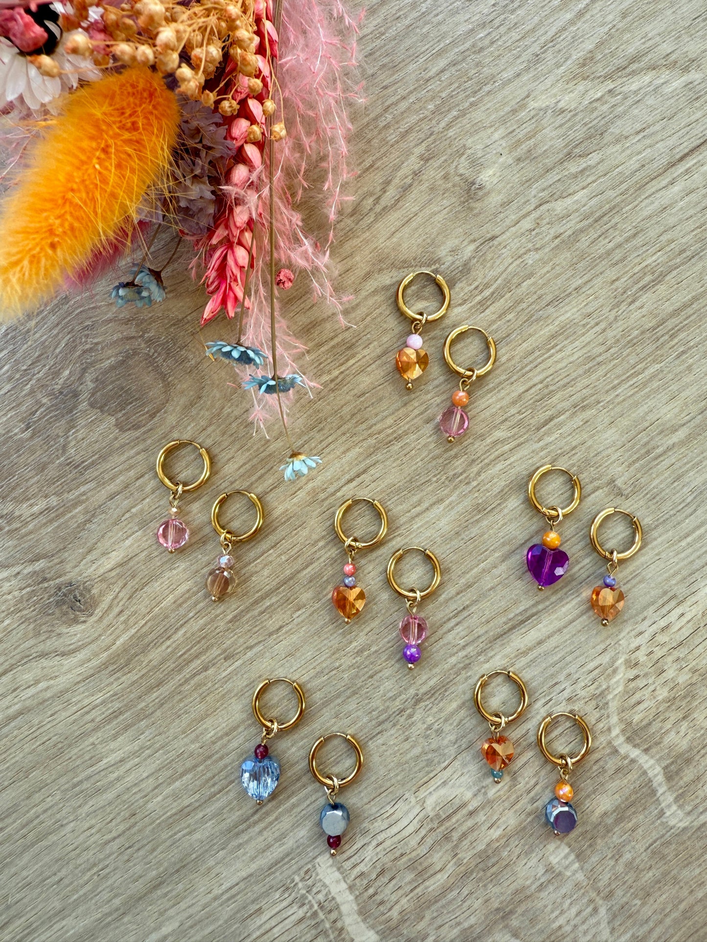 Boucles Mini Sunset Blush Coralia ✨