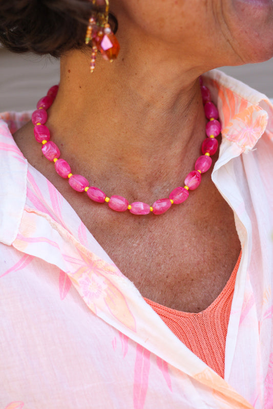 🌺 Collier Dolce Rosa