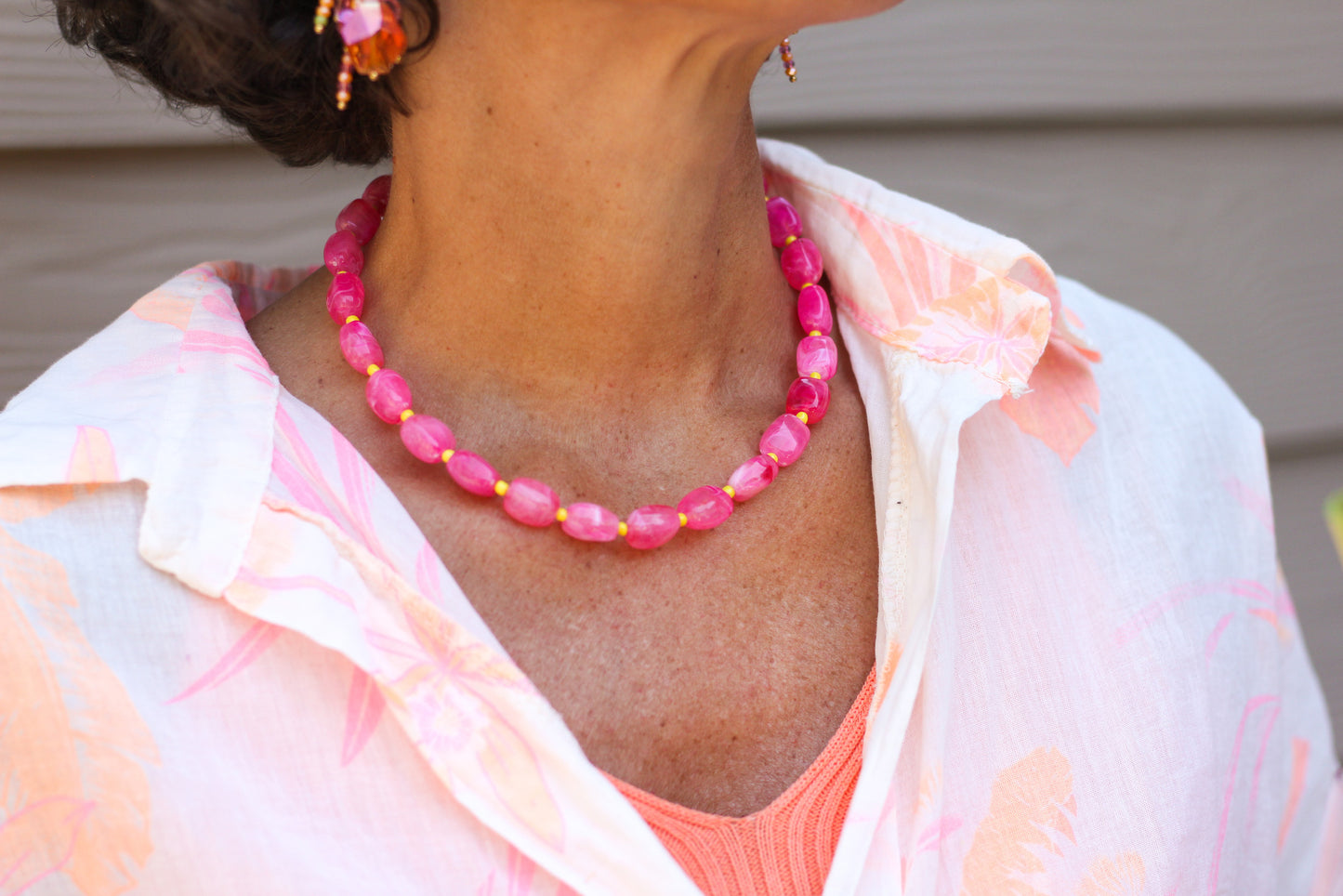 🌺 Collier Dolce Rosa