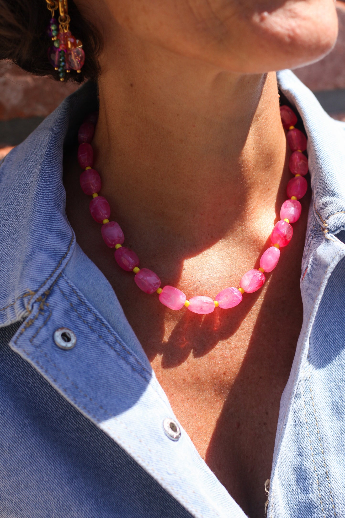 🌺 Collier Dolce Rosa