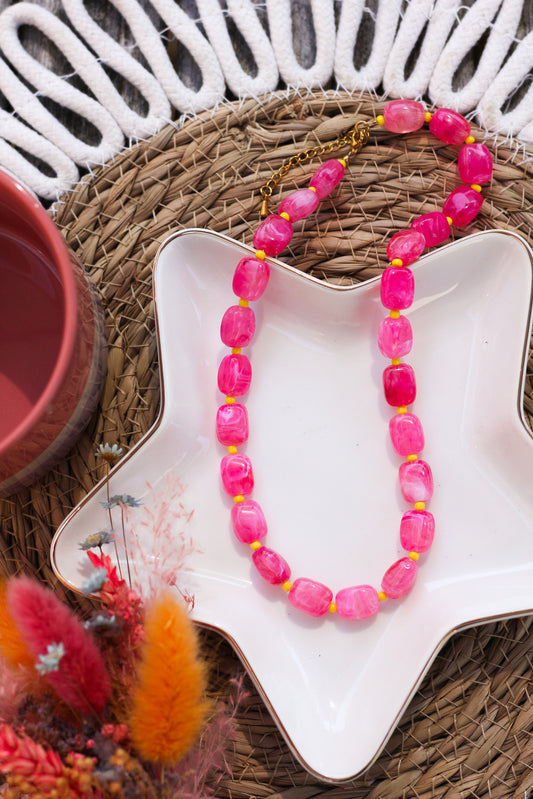 🌺 Collier Dolce Rosa