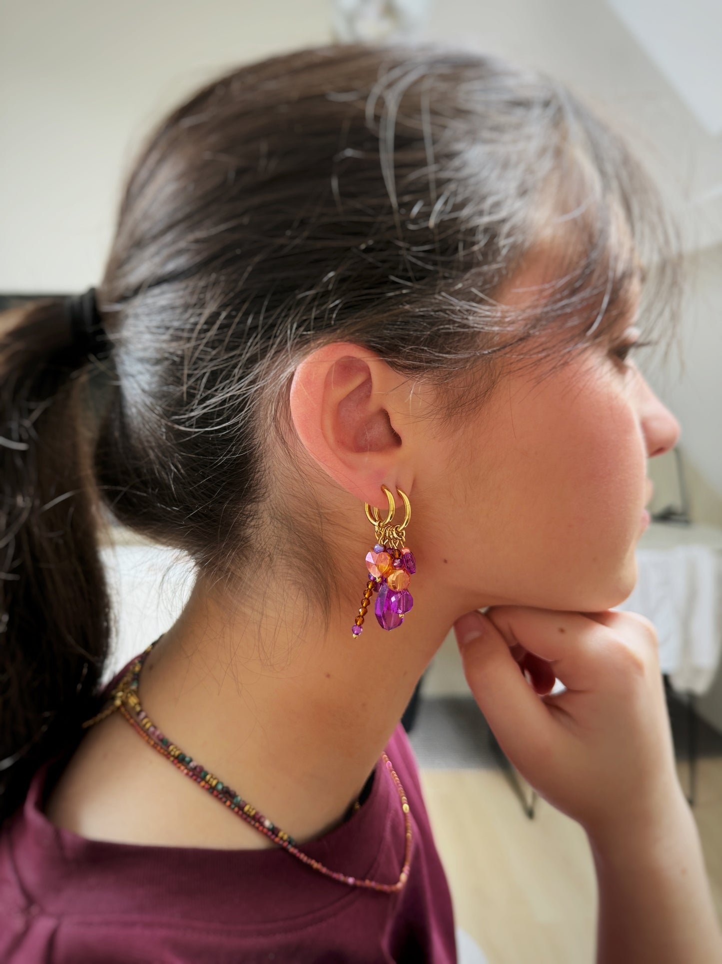 Boucles Bloom Coralia ✨