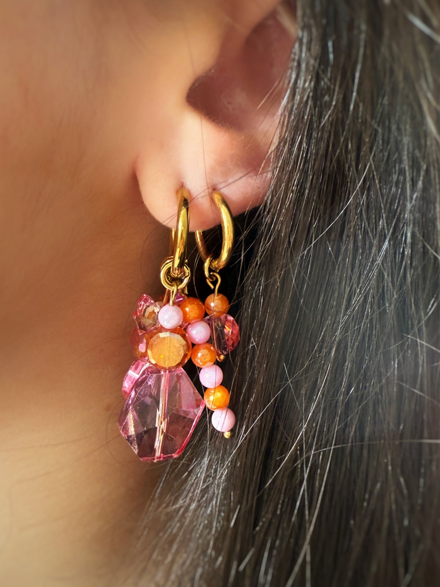 Boucles Sunset Blush Coralia ✨