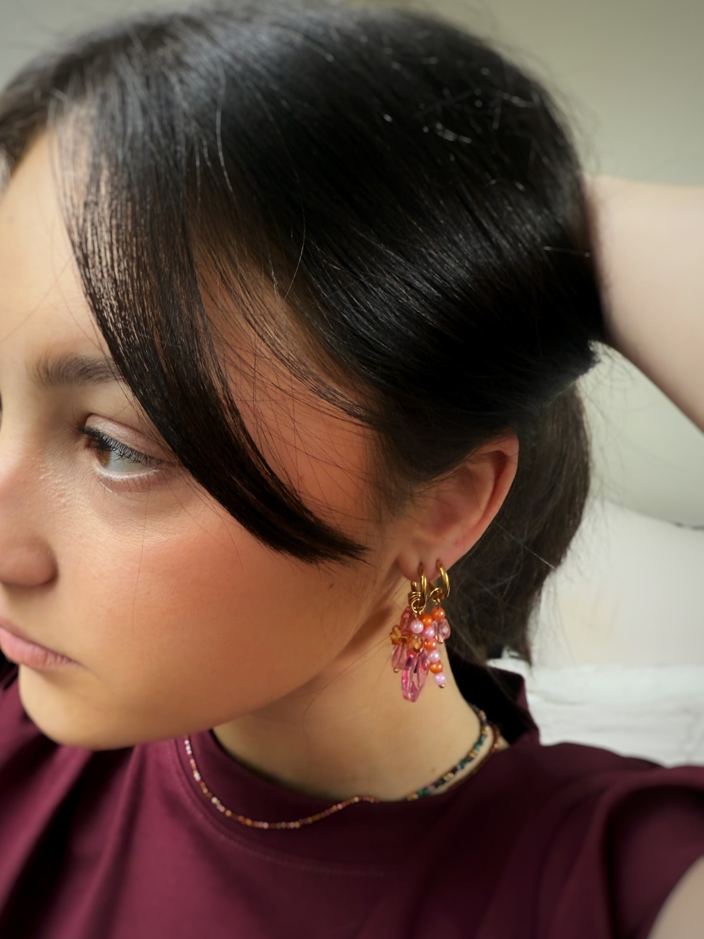 Boucles Sunset Blush Coralia ✨