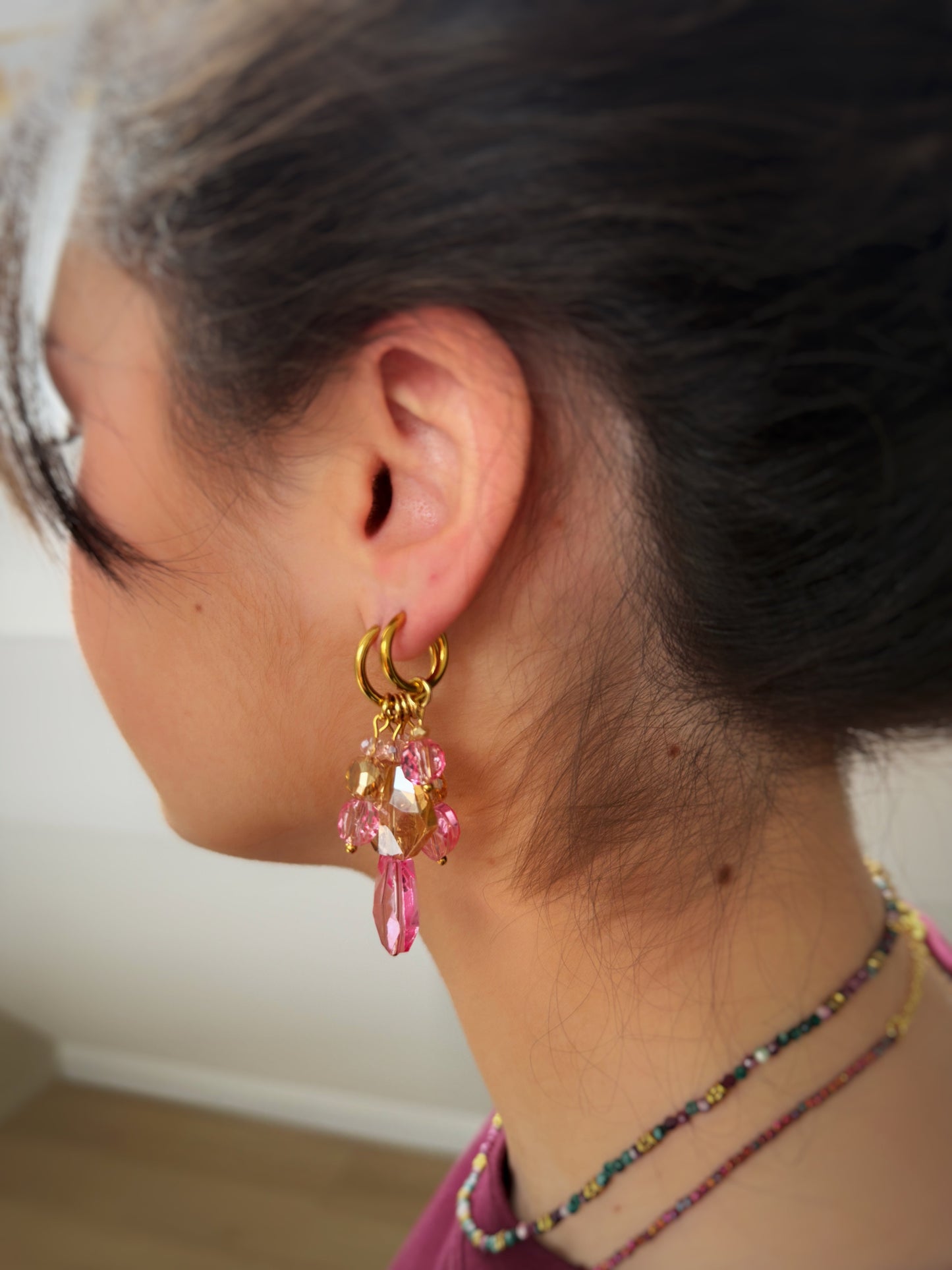 Boucles Blush Coralia ✨