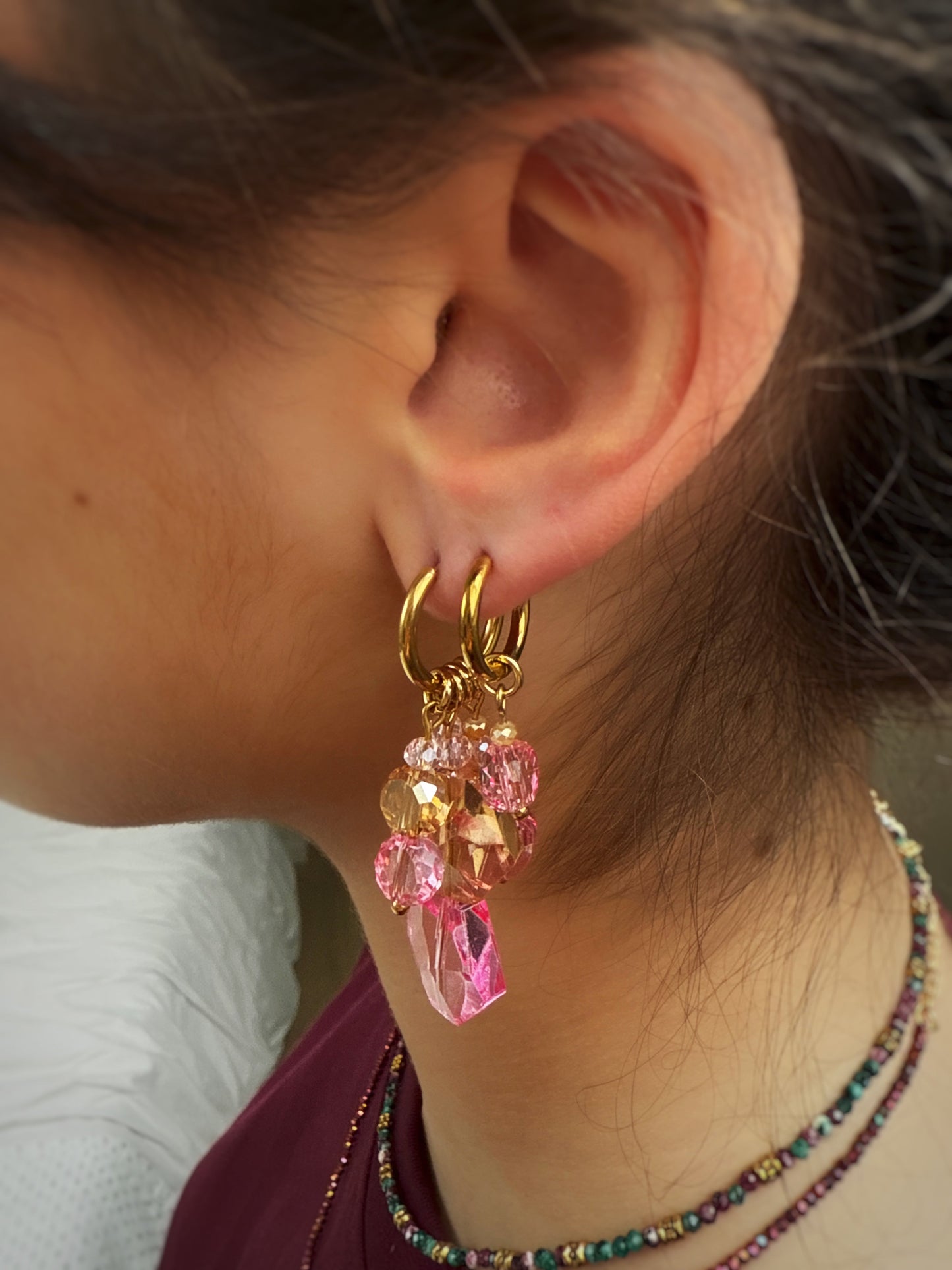 Boucles Blush Coralia ✨
