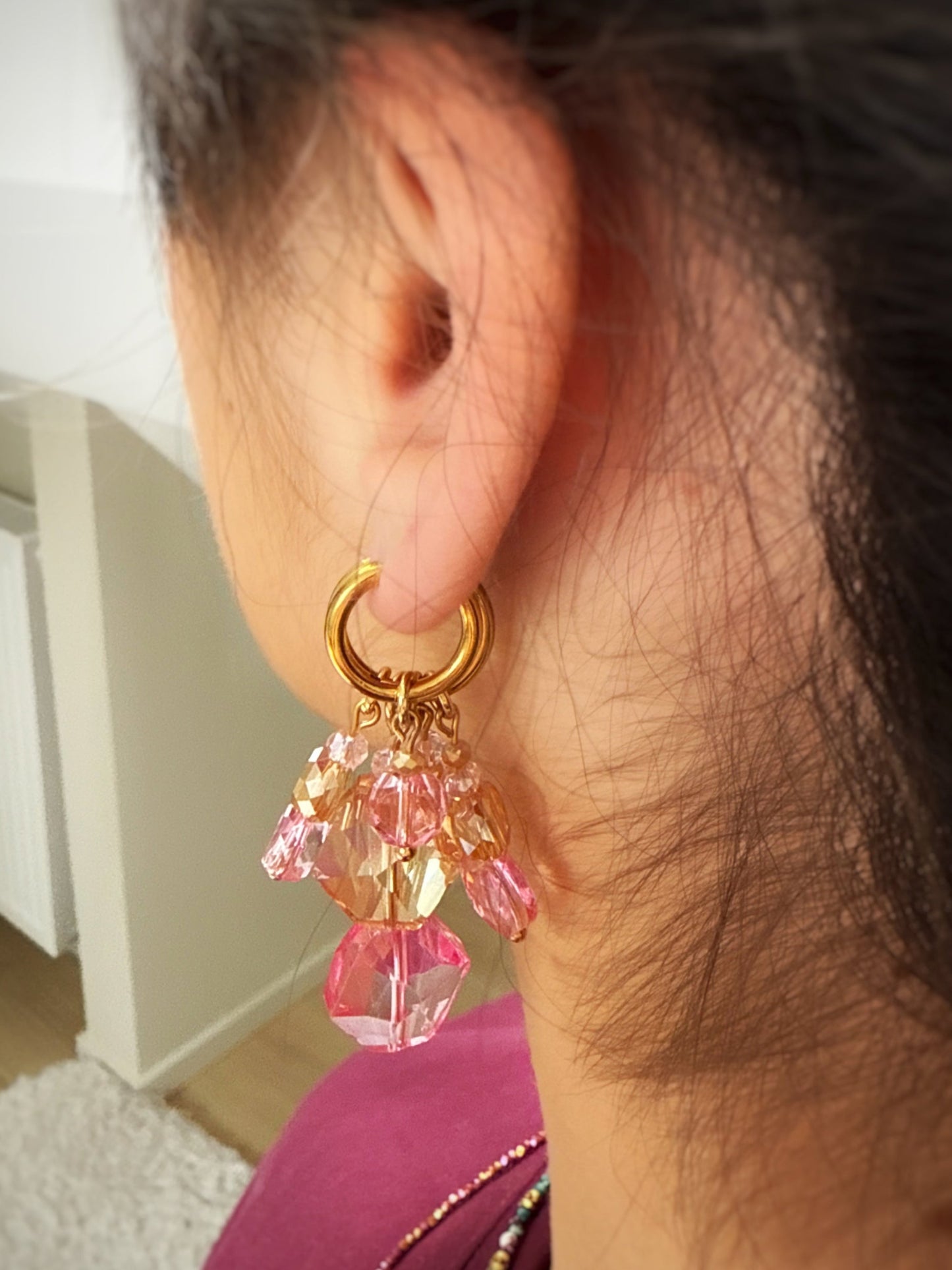 Boucles Blush Coralia ✨