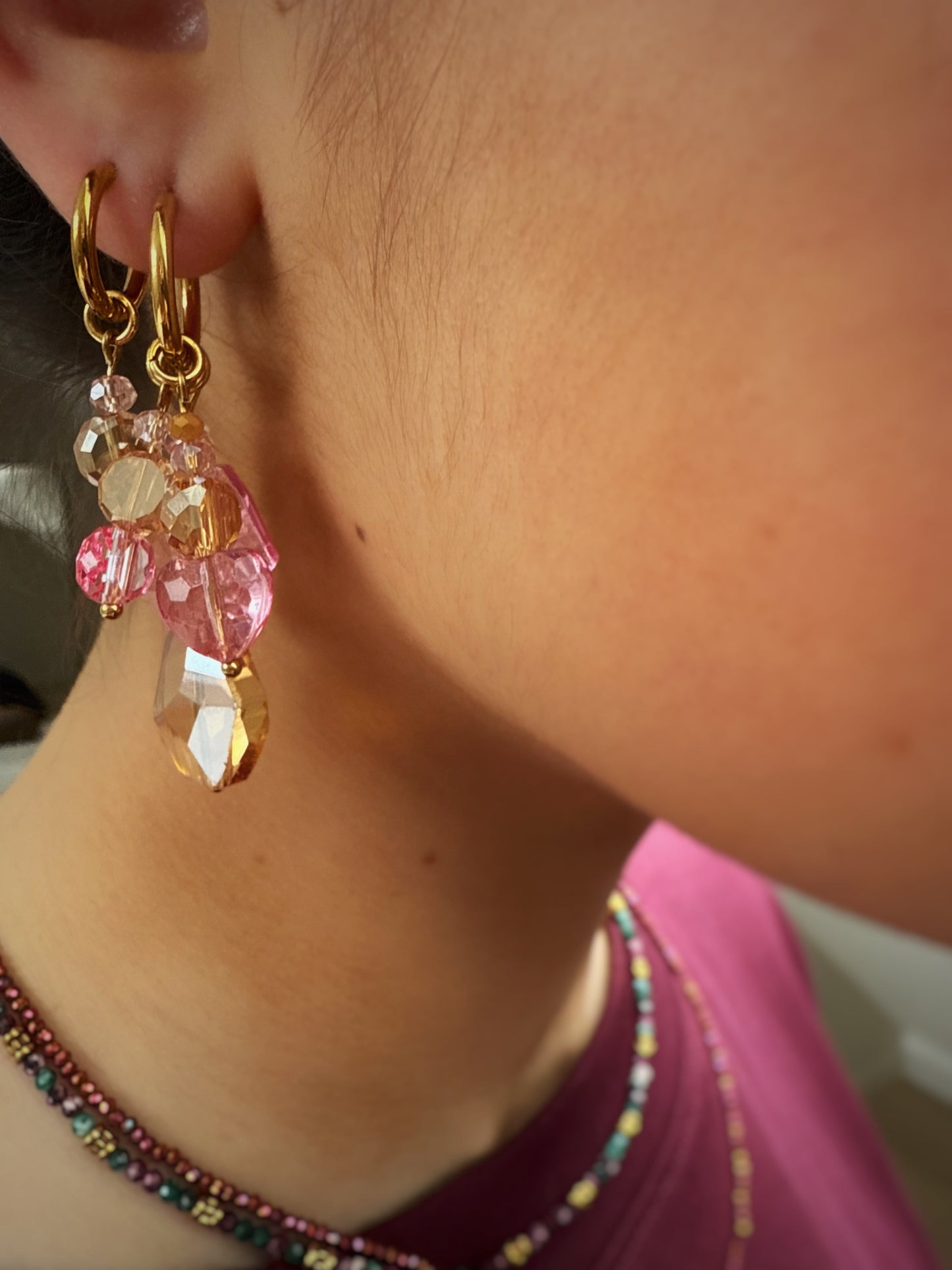 Boucles Blush Coralia ✨