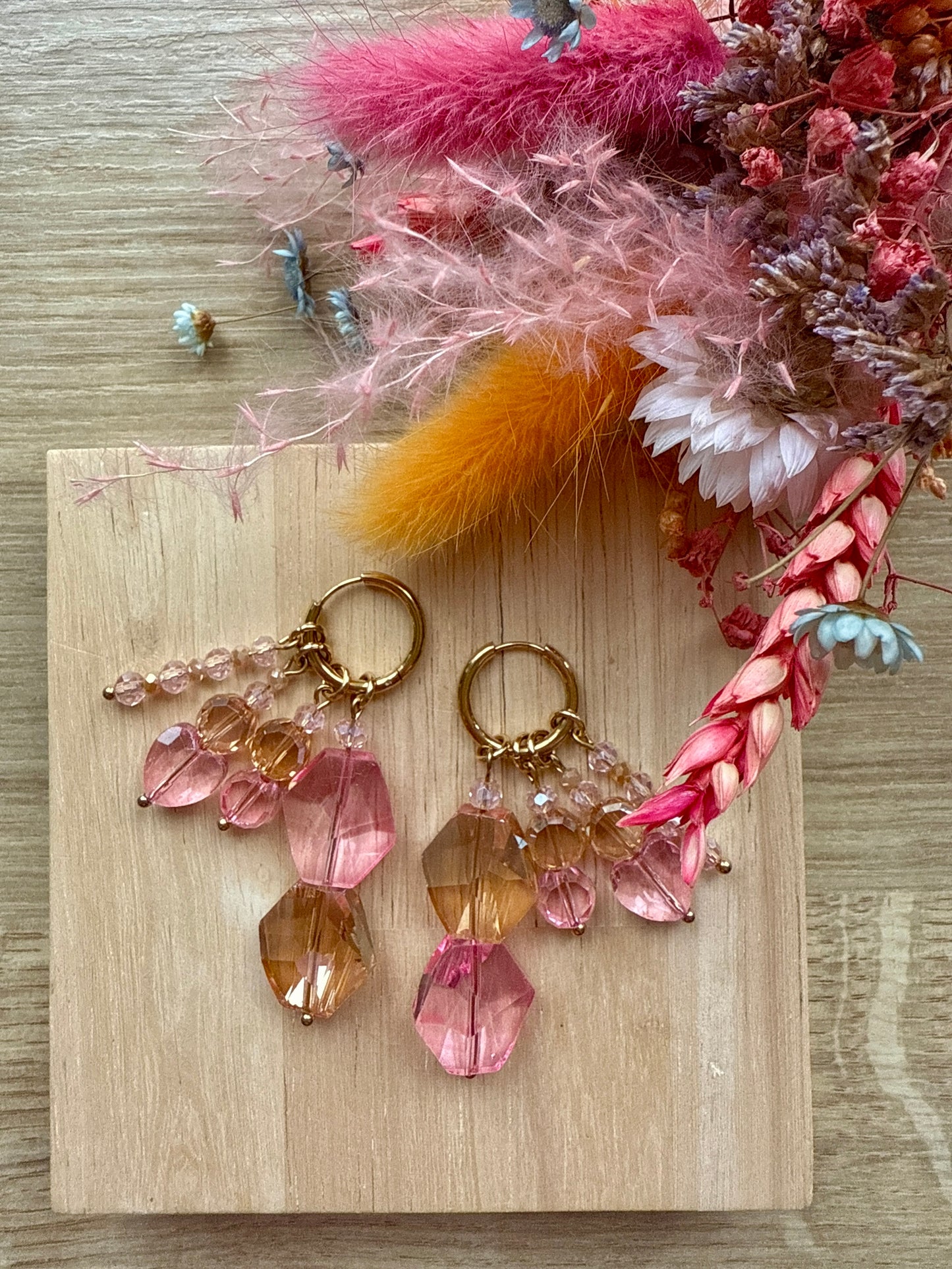 Boucles Blush Coralia ✨
