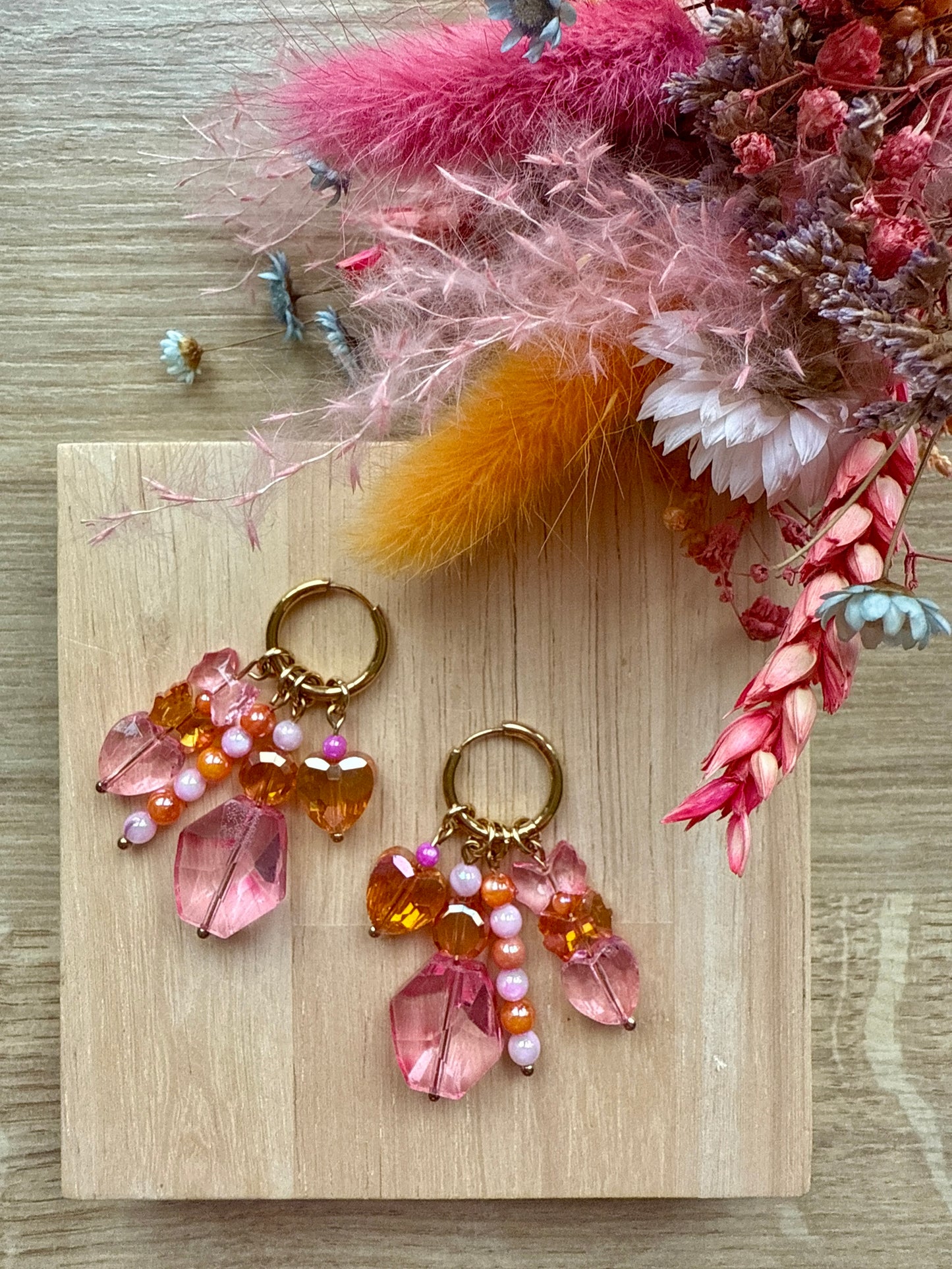 Boucles Sunset Blush Coralia ✨