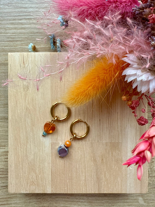 Boucles Mini Ocean Sunset Coralia ✨