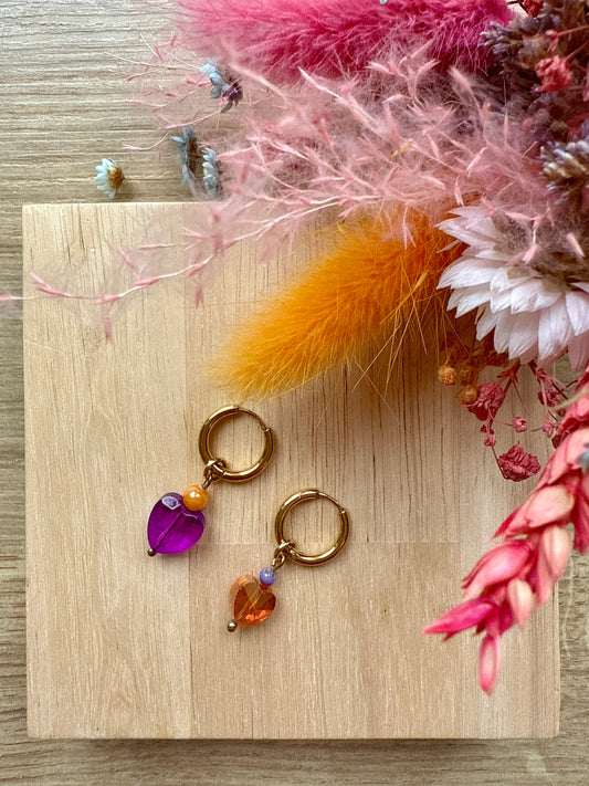 Boucles Mini Bloom Coralia ✨