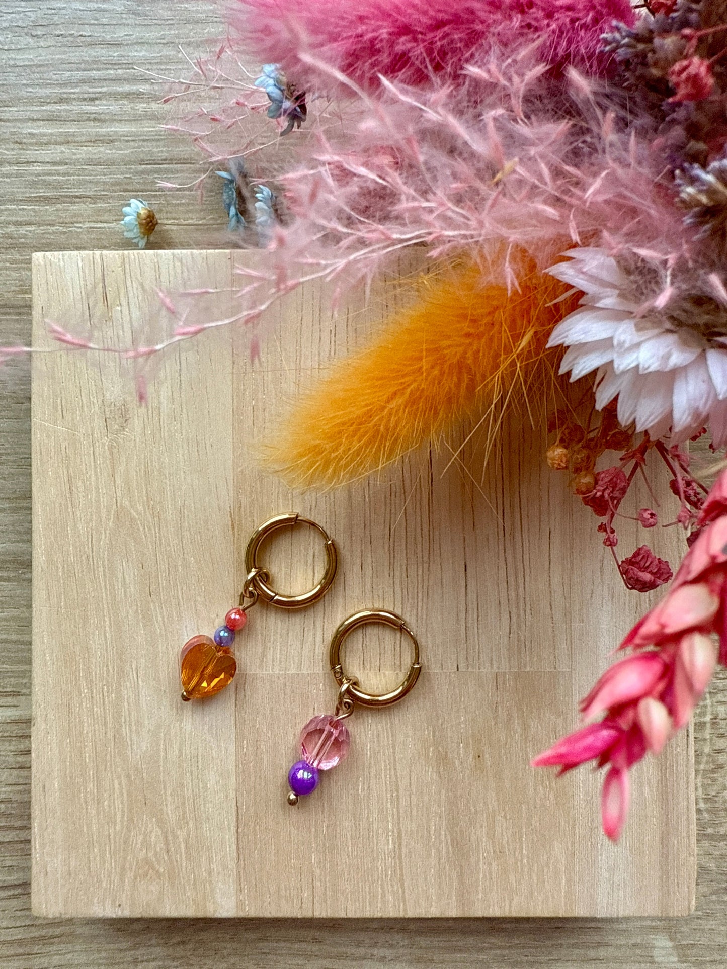 Boucles Mini Sunset Coralia ✨