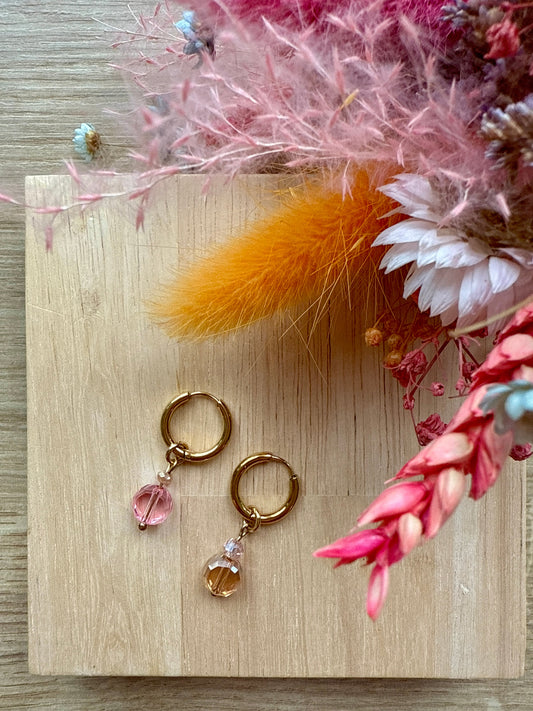 Boucles Mini Blush Coralia ✨