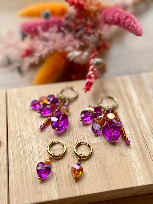 Boucles Mini Bloom Coralia ✨