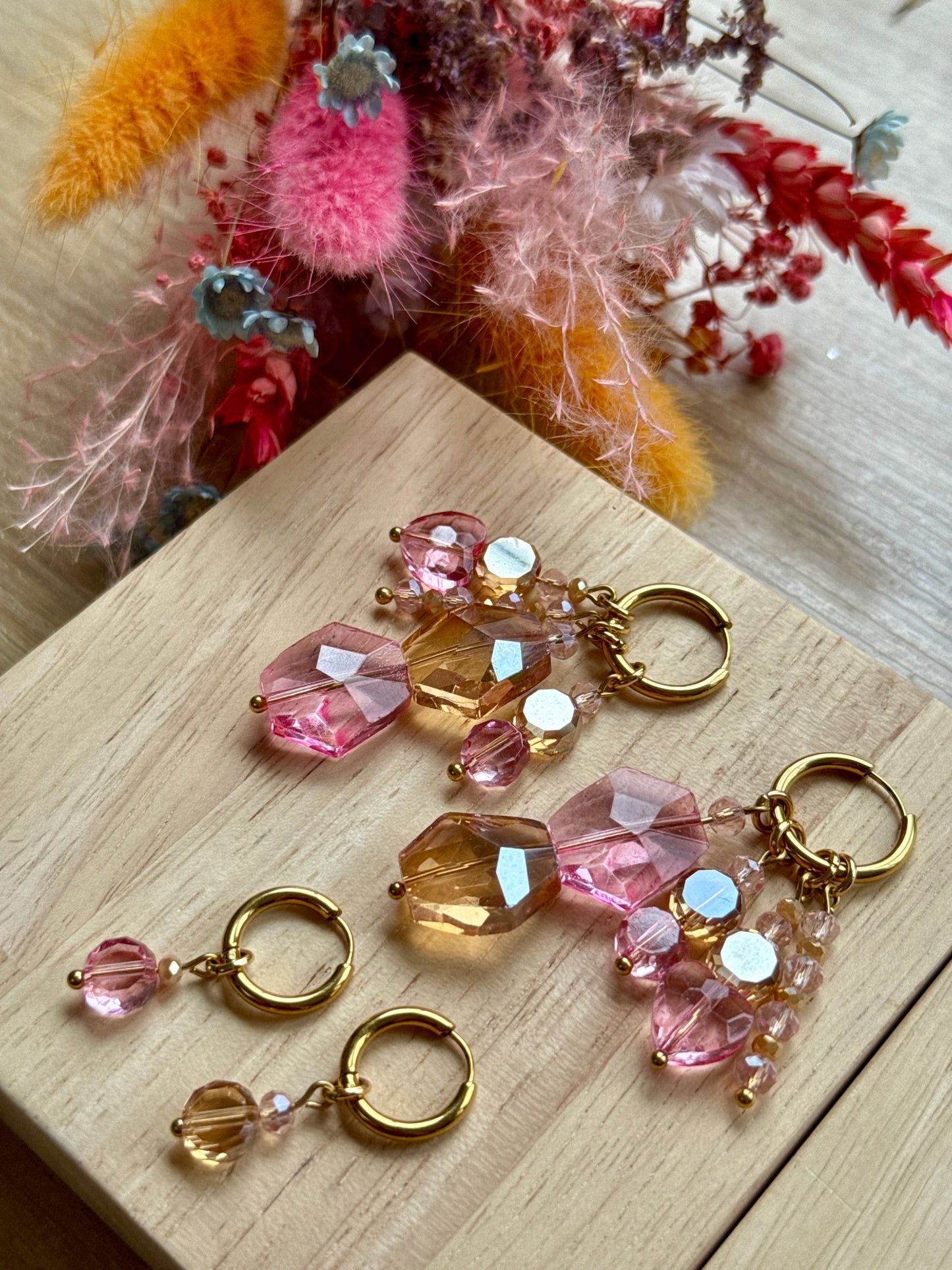 Boucles Mini Blush Coralia ✨
