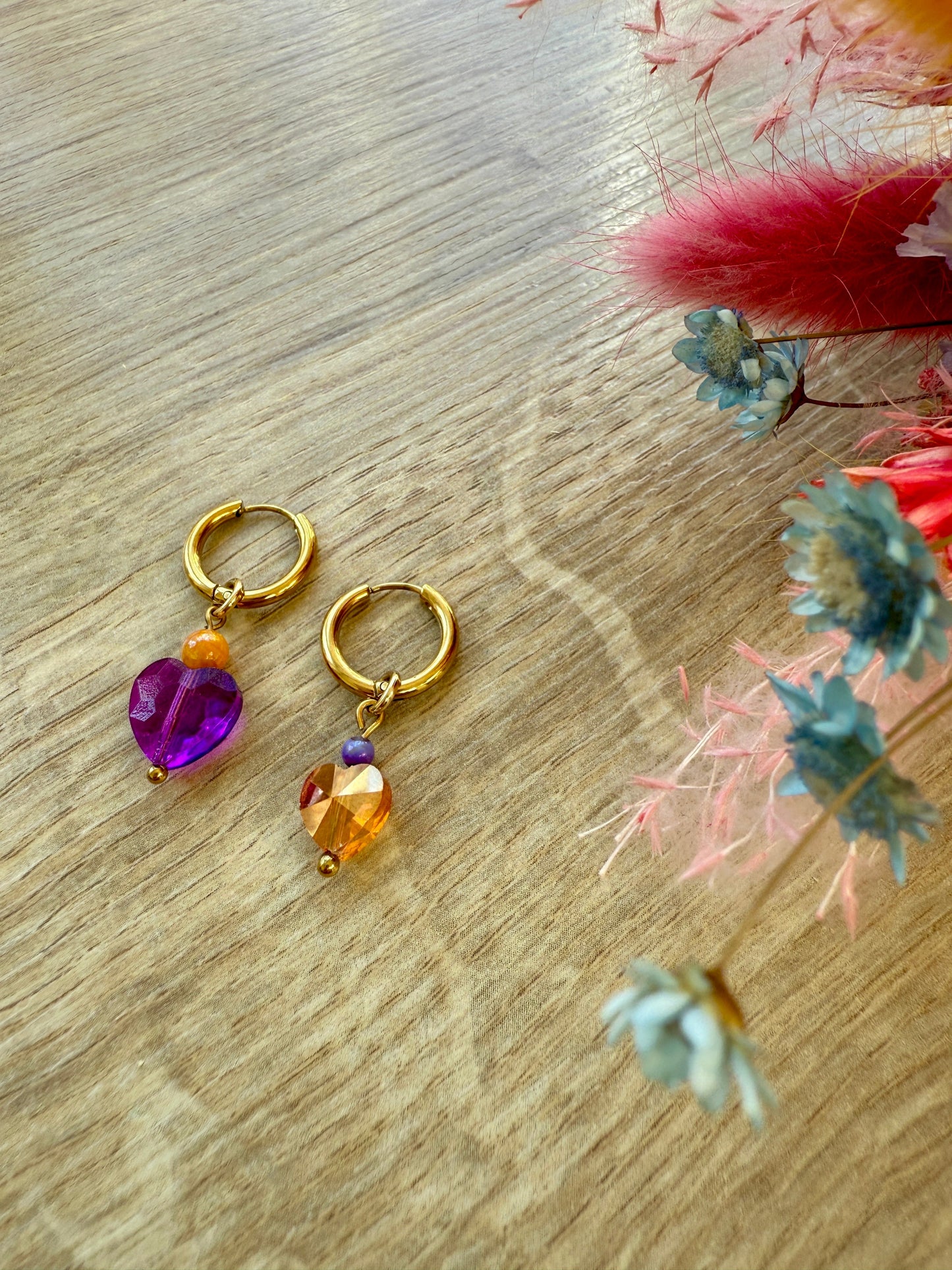Boucles Mini Bloom Coralia ✨