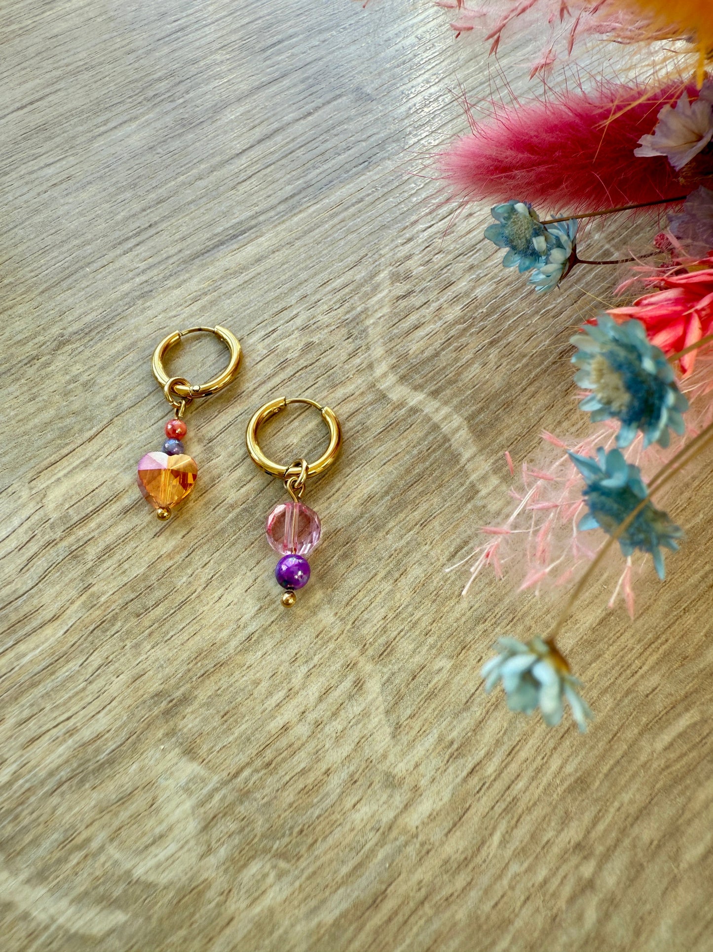 Boucles Mini Sunset Coralia ✨