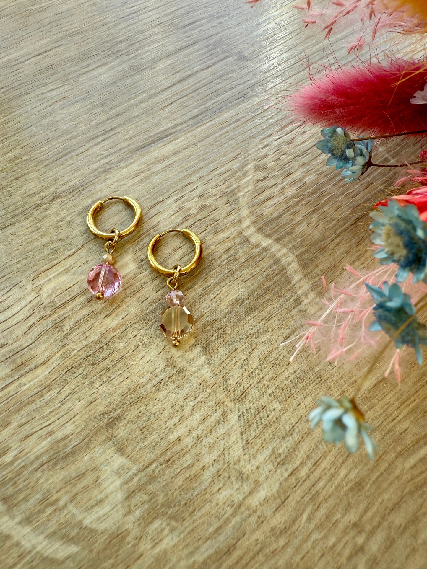Boucles Mini Blush Coralia ✨